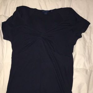 BODEN navy blue blouse with short sleeves